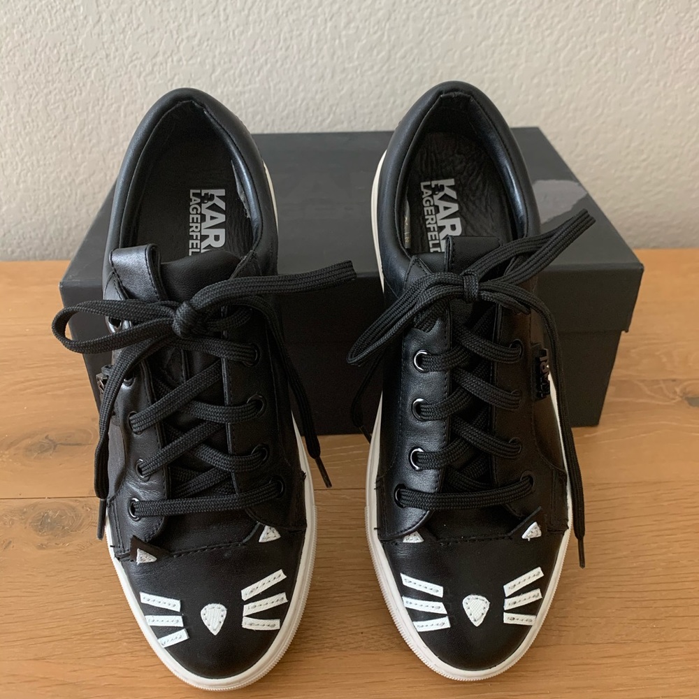 Karl Lagerfeld leather sneakers
